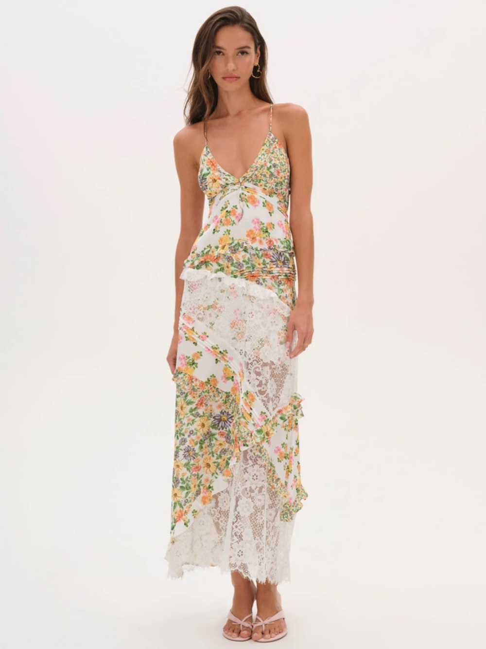 For Love & Lemons Rosalyn Maxi Dress